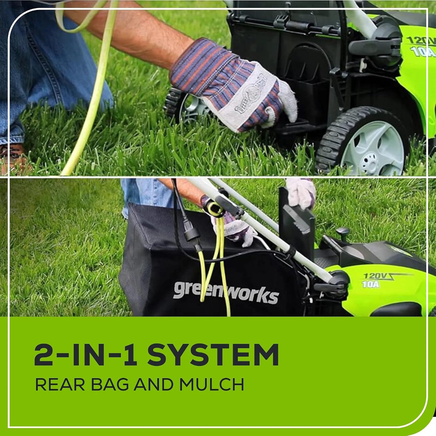Greenworks 25142 16 Inch Corded Lawn Mower: image 6