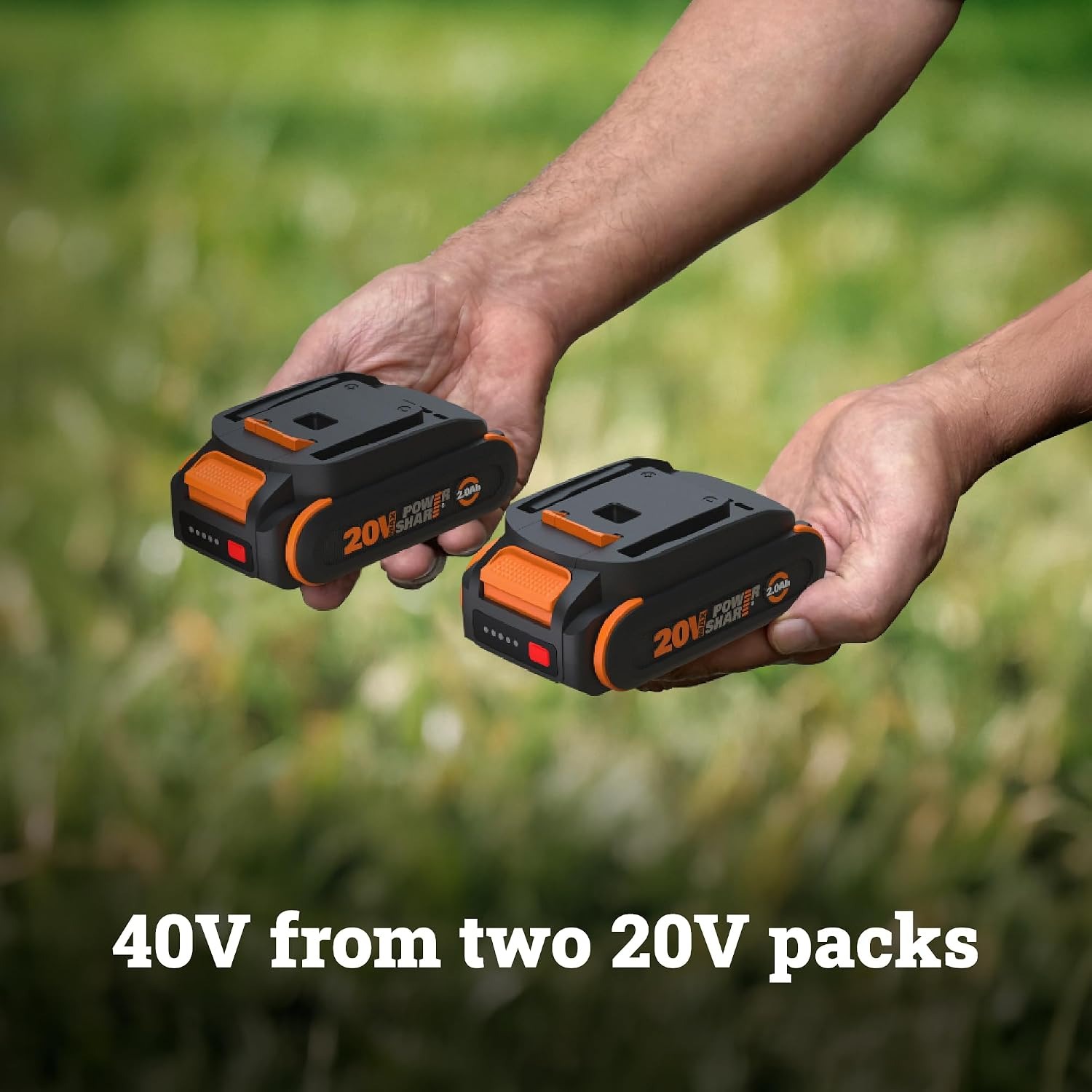 Worx WG735 14 Inch Cordless Lawn Mower Kit: image 7