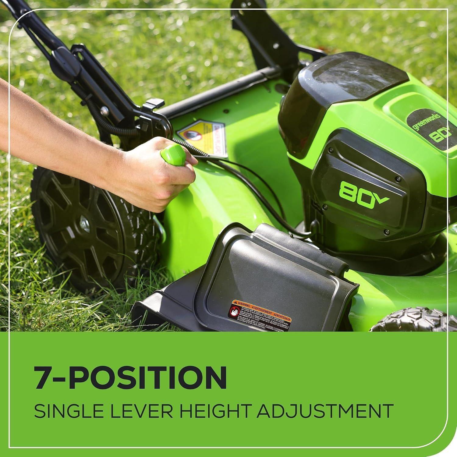 Greenworks 80V 21-Inch Cordless Push Mower Kit: image 7