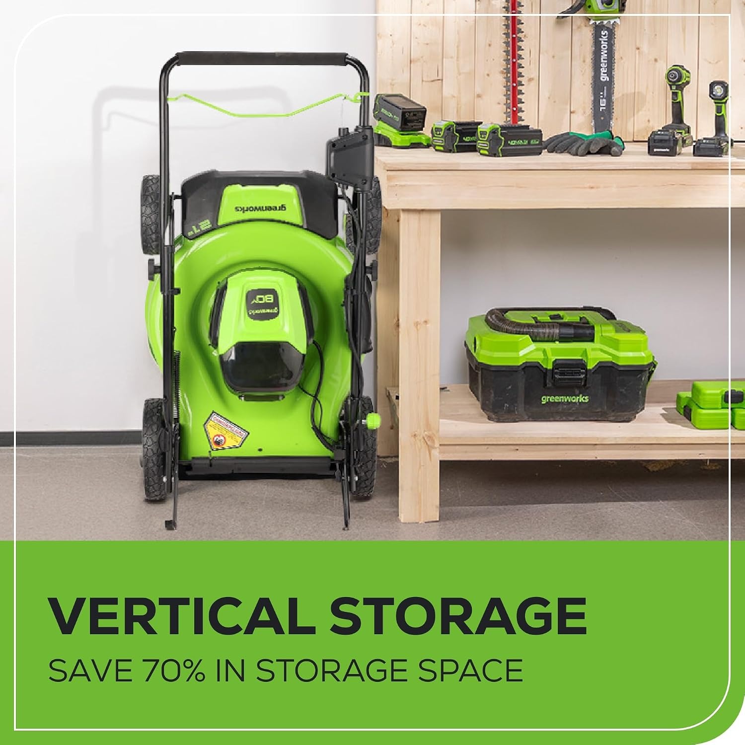 Greenworks 80V 21-Inch Cordless Push Mower Kit: image 9