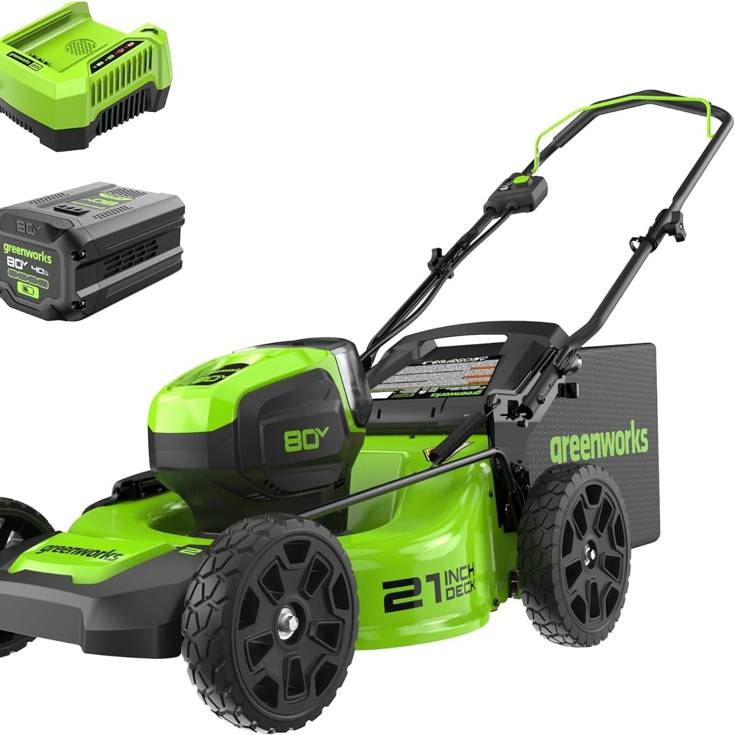 Greenworks 80V 21-Inch Cordless Push Mower Kit