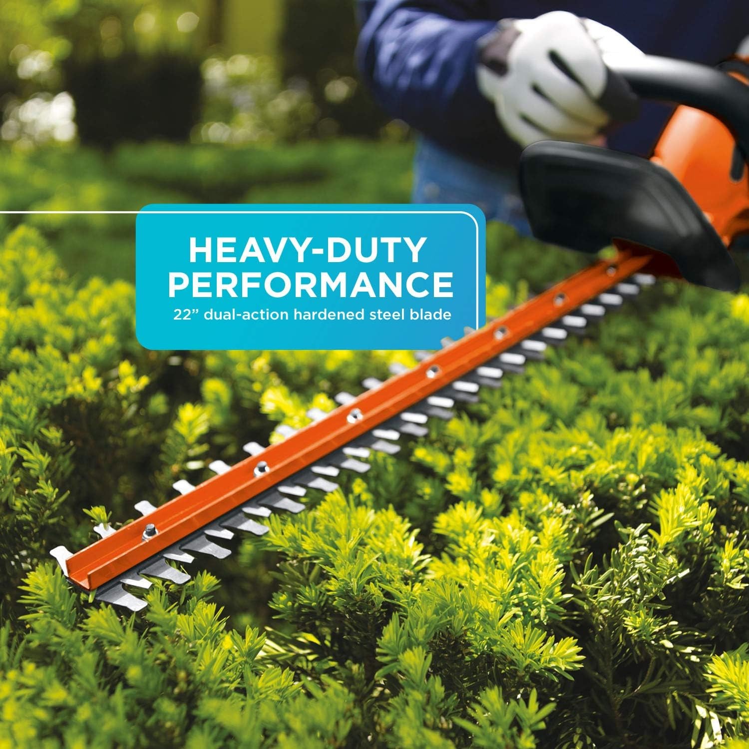 BLACK+DECKER 20V MAX 22-Inch Cordless Hedge Trimmer Kit: image 3