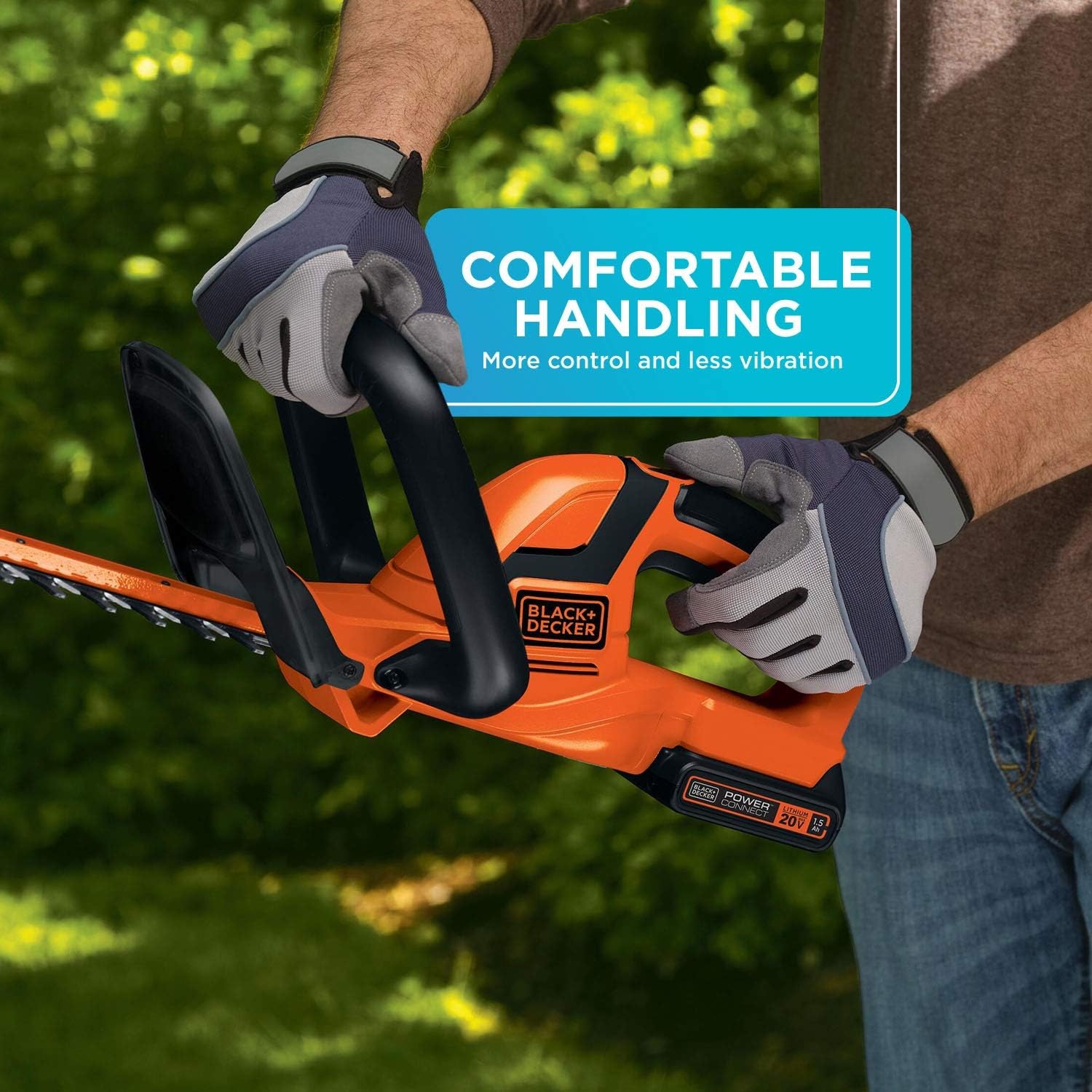 BLACK+DECKER 20V MAX 22-Inch Cordless Hedge Trimmer Kit: image 4